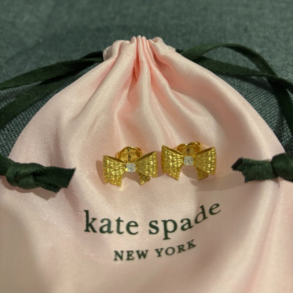 Kate Spade Gold Bow Earrings